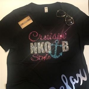BLING 2XL VNeck NKOTB Cruise T NWT